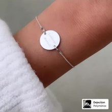 Charger et lire la vidéo dans la visionneuse de la Galerie, MONA MARIA BRACELET AVEC TEXTE EN ARGENT
