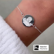 Charger et lire la vidéo dans la visionneuse de la Galerie, MONA MARIA BRACELET AVEC PHOTO EN ARGENT
