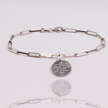 Load image into Gallery viewer, DENISE BRACELET WITH TEXT IN SILVER
