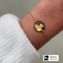 Load and play video in Gallery viewer, MONA MARIA BRACELET WITH PHOTO IN GOLD
