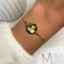 Load image into Gallery viewer, MONA MARIA BRACELET WITH PHOTO IN GOLD
