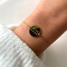 Charger l&#39;image dans la galerie, BRACELET MONA MARIA AVEC TEXTE EN OR ROSE
