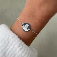 Lade das Bild in den Galerie-Viewer, MONA MARIA ARMBAND MIT FOTO IN SILBER
