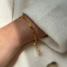 Load image into Gallery viewer, DENISE BRACELET WITH TEXT IN GOLD
